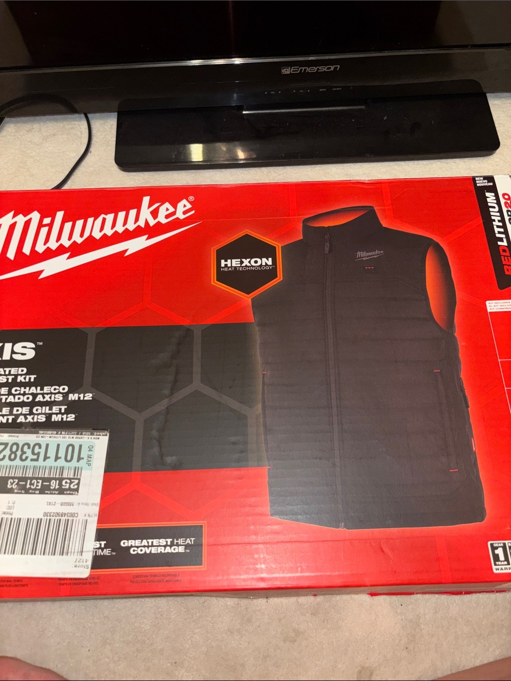 Milwaukee Men's Black Heated Vest - Hexon Technology